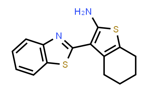 CAS No. 143361-87-9, 3-Benzothiazol-2-yl-4,5,6,7-tetrahydro-benzo[b]thiophen-2-ylamine