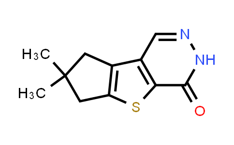 CAS No. 1433990-58-9, 7,7-Dimethyl-7,8-dihydro-3H-cyclopenta[4,5]thieno[2,3-d]pyridazin-4(6H)-one