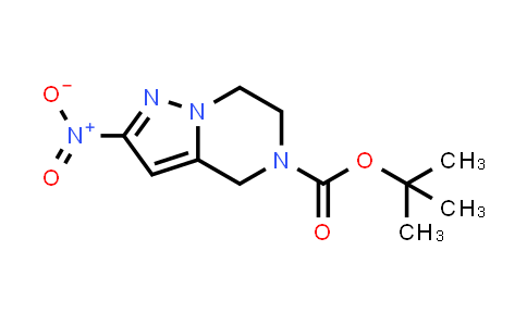 CAS No. 1434052-06-8, tert-Butyl 2-nitro-6,7-dihydropyrazolo[1,5-a]pyrazine-5(4H)-carboxylate
