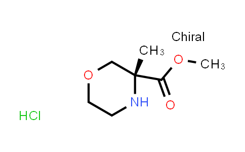 CAS No. 1434126-90-5, methyl (3R)-3-methylmorpholine-3-carboxylate hydrochloride