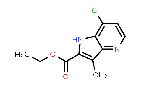 CAS No. 1434141-73-7, Ethyl 7-chloro-3-methyl-1H-pyrrolo[3,2-b]pyridine-2-carboxylate