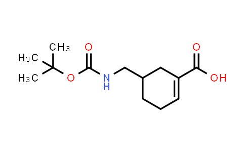 CAS No. 1434141-75-9, 5-(((tert-Butoxycarbonyl)amino)methyl)cyclohex-1-enecarboxylic acid