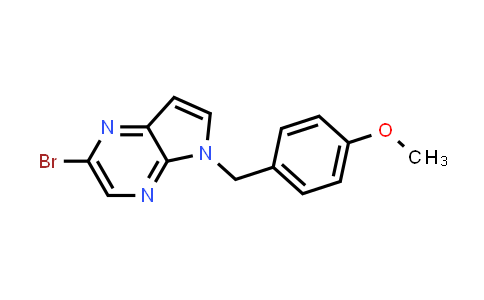 CAS No. 1434141-87-3, 2-Bromo-5-[(4-methoxyphenyl)methyl]-5H-pyrrolo[2,3-b]pyrazine