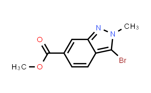 CAS No. 1434142-10-5, Methyl 3-bromo-2-methyl-2H-indazole-6-carboxylate