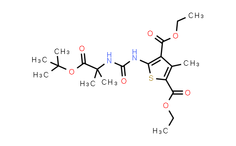 CAS No. 1434643-13-6, Diethyl 5-(3-(1-(tert-butoxy)-2-methyl-1-oxopropan-2-yl)ureido)-3-methylthiophene-2,4-dicarboxylate