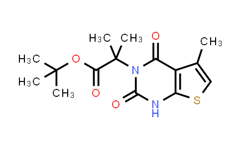 CAS No. 1434643-28-3, Thieno[2,3-d]pyrimidine-3(2H)-acetic acid, 1,4-dihydro-α,α,5-trimethyl-2,4-dioxo-, 1,1-dimethylethyl ester