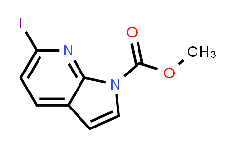 CAS No. 143468-10-4, 1H-Pyrrolo[2,3-b]pyridine-1-carboxylic acid, 6-iodo-, methyl ester
