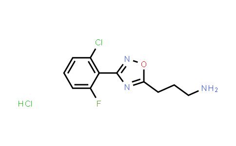 CAS No. 1435804-21-9, 3-(3-(2-Chloro-6-fluorophenyl)-1,2,4-oxadiazol-5-yl)propan-1-amine hydrochloride