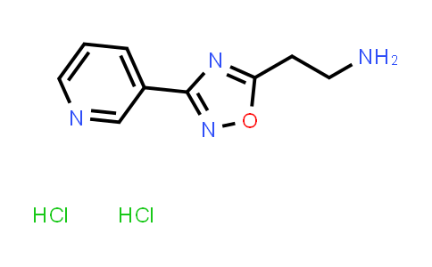 CAS No. 1435804-37-7, 2-(3-(Pyridin-3-yl)-1,2,4-oxadiazol-5-yl)ethan-1-amine dihydrochloride