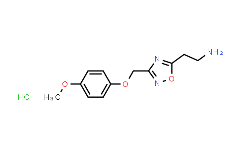 MC523714 | 1435804-68-4 | 2-(3-((4-methoxyphenoxy)methyl)-1,2,4-oxadiazol-5-yl)ethan-1-amine hydrochloride