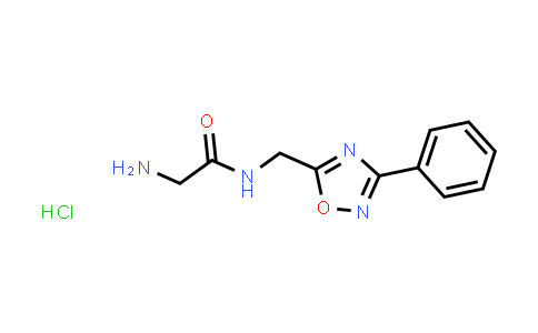 CAS No. 1435804-72-0, 2-Amino-N-((3-phenyl-1,2,4-oxadiazol-5-yl)methyl)acetamide hydrochloride