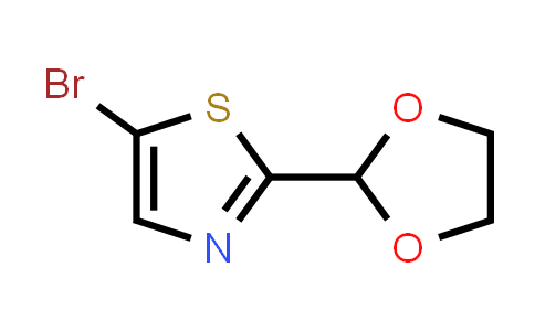 CAS No. 1435806-00-0, 5-Bromo-2-(1,3-dioxolan-2-yl)-1,3-thiazole