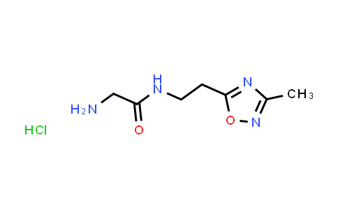 CAS No. 1435999-12-4, 2-Amino-N-(2-(3-methyl-1,2,4-oxadiazol-5-yl)ethyl)acetamide hydrochloride
