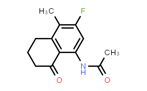 CAS No. 143655-58-7, N-(3-Fluoro-4-methyl-8-oxo-5,6,7,8-tetrahydronaphthalen-1-yl)acetamide