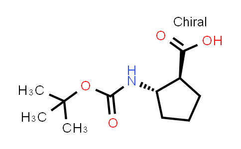 CAS No. 143679-80-5, (1S,2S)-2-((tert-Butoxycarbonyl)amino)cyclopentanecarboxylic acid