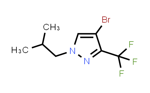 CAS No. 1437794-62-1, 4-Bromo-1-isobutyl-3-trifluoromethyl-1H-pyrazole
