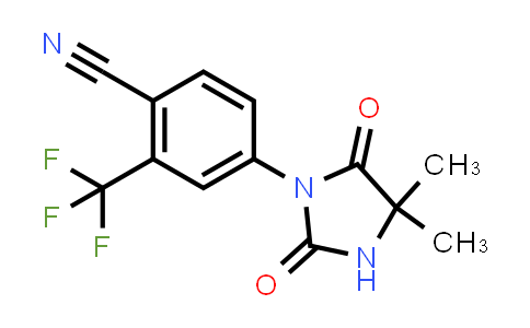 CAS No. 143782-20-1, Benzonitrile, 4-(4,4-dimethyl-2,5-dioxo-1-imidazolidinyl)-2-(trifluoromethyl)-