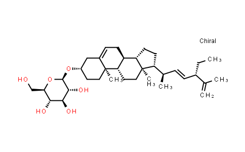 CAS No. 143815-99-0, beta-D-Glucopyranoside,(3beta,22E,24S)-stigmasta-5,22,25-trien-3-yl