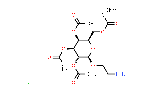 CAS No. 1438275-46-7, (2R,3S,4S,5R,6R)-2-(Acetoxymethyl)-6-(2-aminoethoxy)tetrahydro-2H-pyran-3,4,5-triyl triacetate hydrochloride