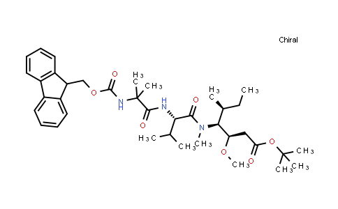 CAS No. 1438851-54-7, L-Valinamide, N-[(9H-fluoren-9-ylmethoxy)carbonyl]-2-methylalanyl-N-[(1S,2R)-4-(1,1-dimethylethoxy)-2-methoxy-1-[(1S)-1-methylpropyl]-4-oxobutyl]-N-methyl-