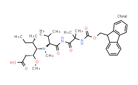 CAS No. 1438851-55-8, (9S,11S,12R)-11-((S)-sec-butyl)-1-(9H-fluoren-9-yl)-9-isopropyl-12-methoxy-5,5,10-trimethyl-3,6,8-trioxo-2-oxa-4,7,10-triazatetradecan-14-oic acid