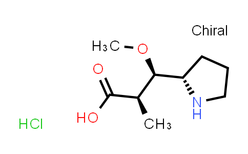 CAS No. 1438852-11-9, (2R,3R)-3-Methoxy-2-methyl-3-((S)-pyrrolidin-2-yl)propanoic acid hydrochloride