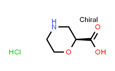 CAS No. 1439373-55-3, (S)-Morpholine-2-carboxylic acid hydrochloride