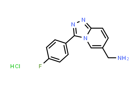 CAS No. 1439899-25-8, (3-(4-Fluorophenyl)-[1,2,4]triazolo[4,3-a]pyridin-6-yl)methanamine hydrochloride