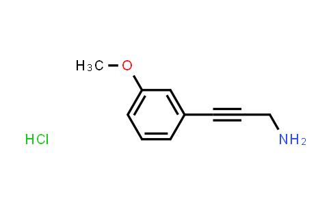 CAS No. 1439904-35-4, 3-(3-Methoxyphenyl)prop-2-yn-1-amine hydrochloride