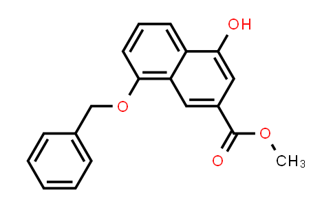 CAS No. 144003-46-3, 2-Naphthalenecarboxylic acid, 4-hydroxy-8-(phenylmethoxy)-, methyl ester