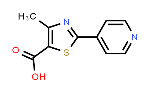 CAS No. 144060-98-0, 4-Methyl-2-(4-pyridyl)thiazole-5-carboxylic acid