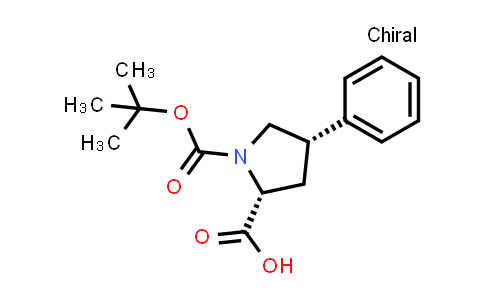 CAS No. 144069-70-5, (2R,4S)-1-(TERT-BUTOXYCARBONYL)-4-PHENYLPYRROLIDINE-2-CARBOXYLIC ACID
