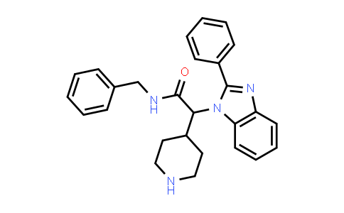 CAS No. 1440753-53-6, N-benzyl-2-(2-phenyl-1H-benzo[d]imidazol-1-yl)-2-(piperidin-4-yl)acetamide