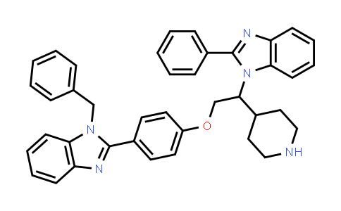 CAS No. 1440754-12-0, 1-Benzyl-2-(4-(2-(2-phenyl-1H-benzo[d]imidazol-1-yl)-2-(piperidin-4-yl)ethoxy)phenyl)-1H-benzo[d]imidazole