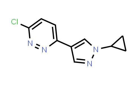 CAS No. 1440965-10-5, 3-Chloro-6-(1-cyclopropyl-1H-pyrazol-4-yl)pyridazine