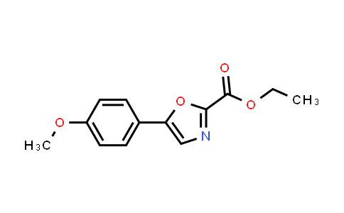 CAS No. 1441-37-8, Ethyl 5-(4-methoxyphenyl)-1,3-oxazole-2-carboxylate