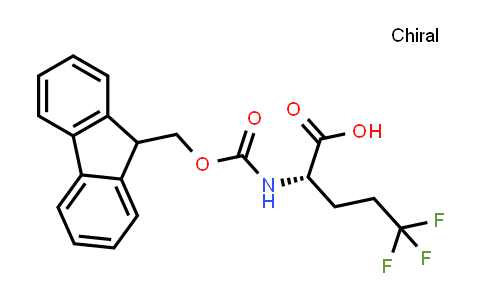 CAS No. 144207-41-0, (S)-2-((((9H-Fluoren-9-yl)methoxy)carbonyl)amino)-5,5,5-trifluoropentanoic acid