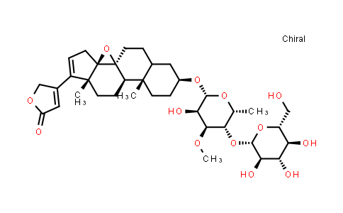 CAS No. 144223-70-1, 8,14-Epoxy-1H-cyclopenta[a]phenanthrene, carda-16,20(22)-dienolide deriv.