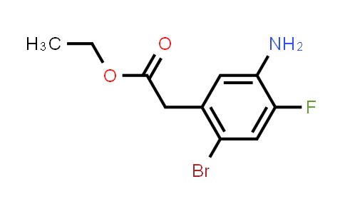 CAS No. 1442471-26-2, Ethyl 2-(5-amino-2-bromo-4-fluorophenyl)acetate
