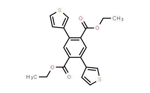 CAS No. 1443022-40-9, Diethyl 2,5-di(thiophen-3-yl)terephthalate