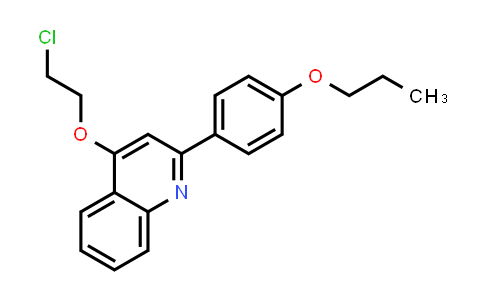 CAS No. 1443120-51-1, 4-(2-Chloroethoxy)-2-(4-propoxyphenyl)quinoline