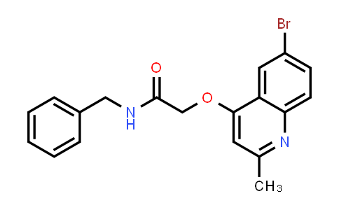 CAS No. 1443139-14-7, N-Benzyl-2-(6-bromo-2-methyl-quinolin-4-yloxy)-acetamide