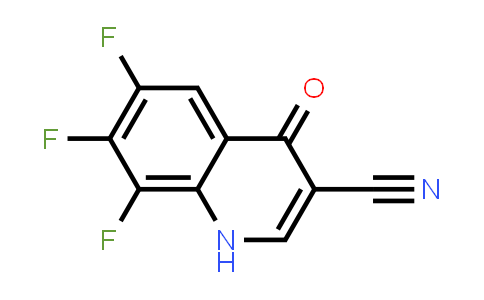 CAS No. 144367-58-8, 3-Quinolinecarbonitrile, 6,7,8-trifluoro-1,4-dihydro-4-oxo-