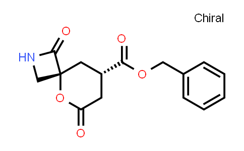 CAS No. 144373-57-9, 5-Oxa-2-azaspiro[3.5]nonane-8-carboxylic acid, 1,6-dioxo-, phenylmethyl ester, (4R,8S)-rel-