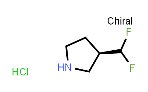 CAS No. 1443983-89-8, (R)-3-(Difluoromethyl)pyrrolidine hydrochloride
