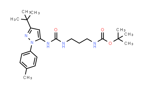 MC524052 | 1444867-09-7 | Carbamic acid, N-[3-[[[[3-(1,1-dimethylethyl)-1-(4-methylphenyl)-1H-pyrazol-5-yl]amino]carbonyl]amino]propyl]-, 1,1-dimethylethyl ester