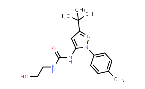 MC524053 | 1444867-10-0 | Urea, N-[3-(1,1-dimethylethyl)-1-(4-methylphenyl)-1H-pyrazol-5-yl]-N'-(2-hydroxyethyl)-