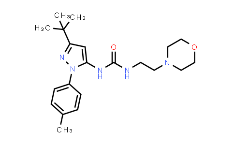 CAS No. 1444867-11-1, Urea, N-[3-(1,1-dimethylethyl)-1-(4-methylphenyl)-1H-pyrazol-5-yl]-N'-[2-(4-morpholinyl)ethyl]-