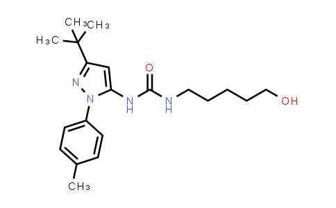 DY524056 | 1444867-16-6 | Urea, N-[3-(1,1-dimethylethyl)-1-(4-methylphenyl)-1H-pyrazol-5-yl]-N'-(5-hydroxypentyl)-