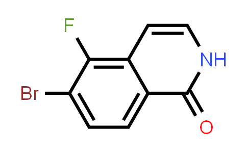 CAS No. 1445564-00-0, 6-Bromo-5-fluoroisoquinolin-1(2H)-one